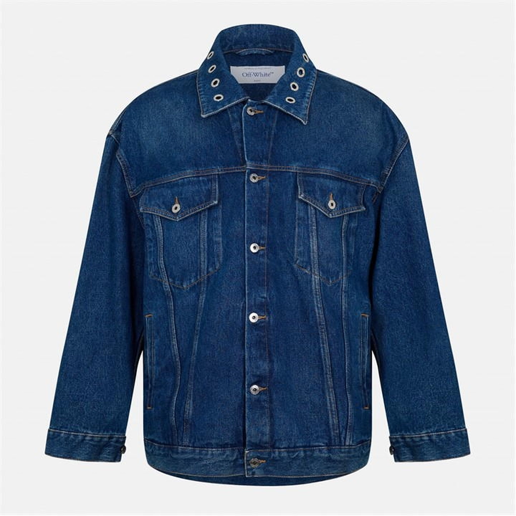 Off White Off Denim Ovrshrt - Blue